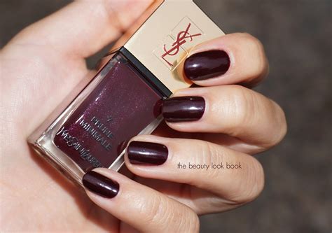 ysl prune metal nail swatch|ysl beauty nail varnish.